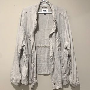Old Navy Linen Beige Jacket